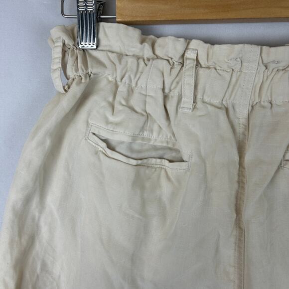 Rails Monty Lyocell Linen Blend Shorts Cream 3.5" Inseam Women's Size M - Picture 6 of 9